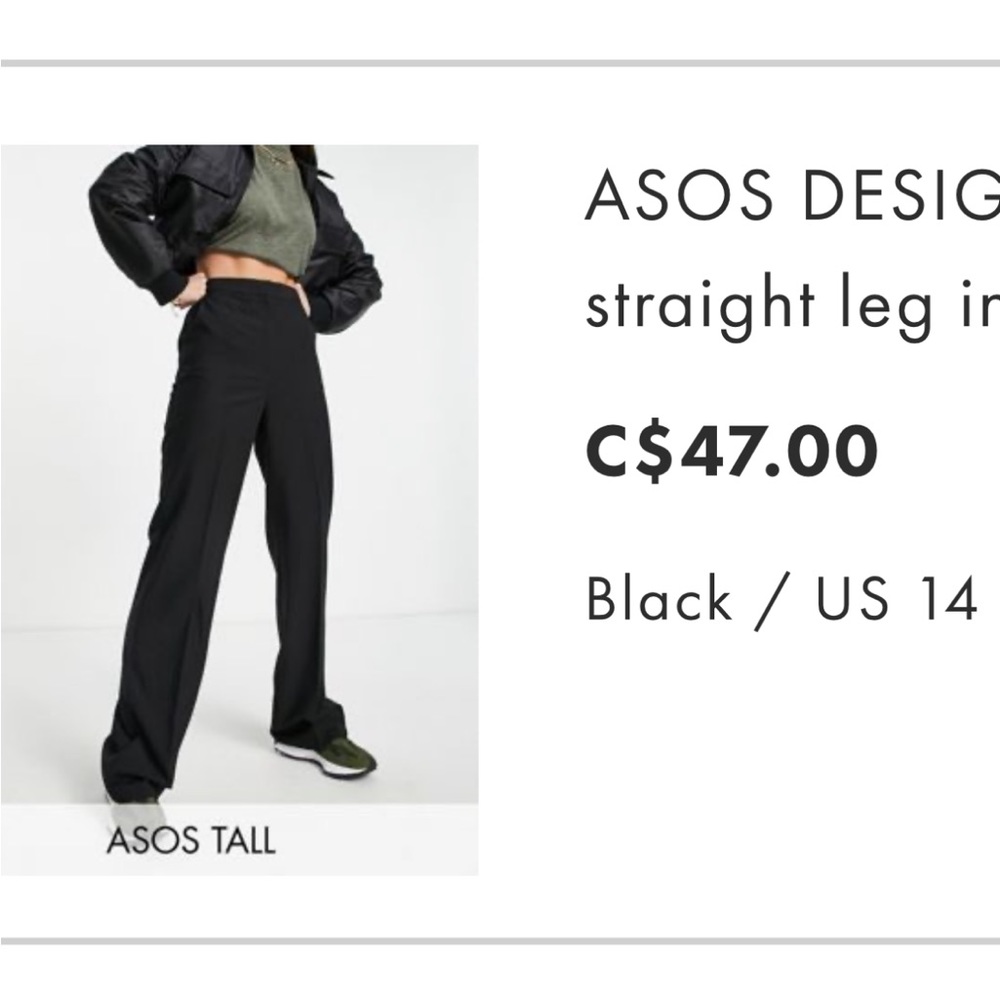 NWT Straight leg dress pant